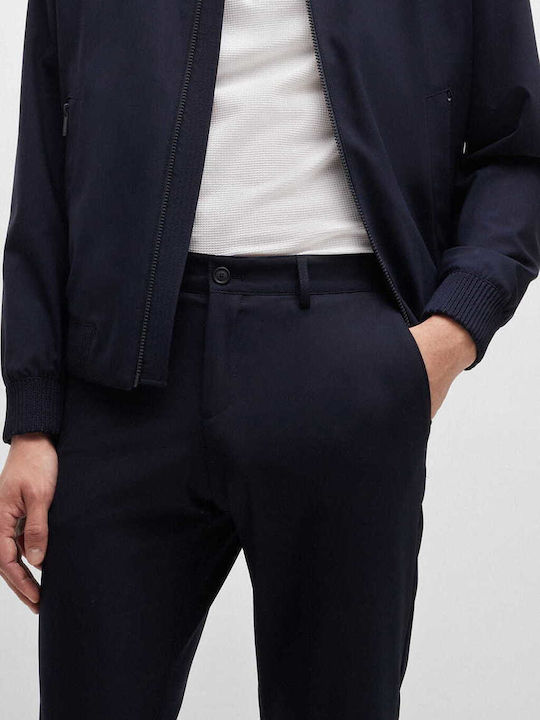 P-genius Trousers in Slim Fit Navy Blue