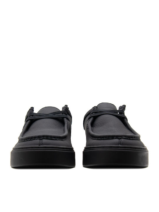 Leder Herren Mokassins in Schwarz Farbe