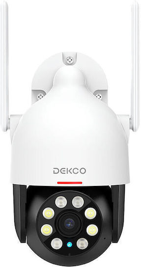 Dekco IP Cameră de Supraveghere Wi-Fi Full HD+ 4MP Rezistentă la apă cu Comunicare Bidirecțională și Lentilă 4mm