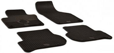 Umbrella Set Covorașe Față și Spate 4buc din Furtun pentru Volkswagen Golf Plus 2004-2009 Negre