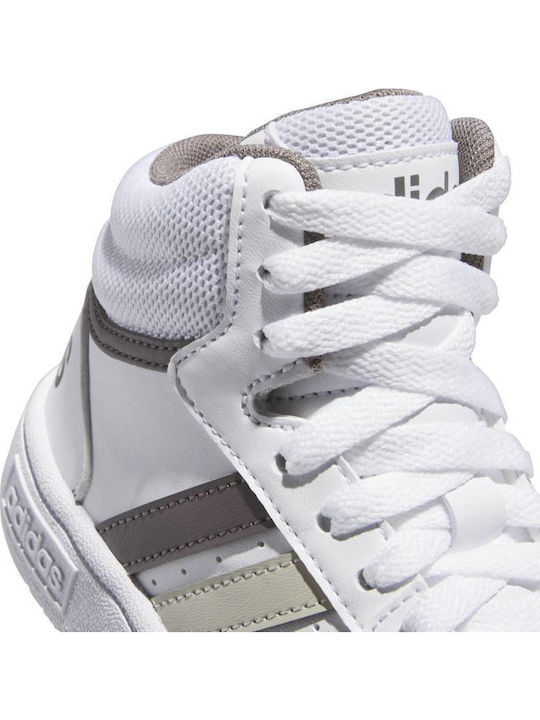 Originals Hoops 3.0 Mid Αθλητικά Παιδικά Παπούτσια Μπάσκετ με Κορδόνια Λευκά