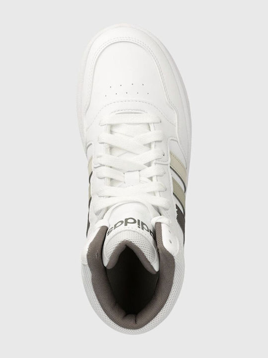 Originals Hoops 3.0 Mid Αθλητικά Παιδικά Παπούτσια Μπάσκετ με Κορδόνια Λευκά
