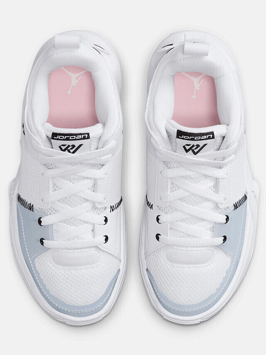 One Take 5 (Gs) Kids Sports Shoes Basketball with Laces White / Black