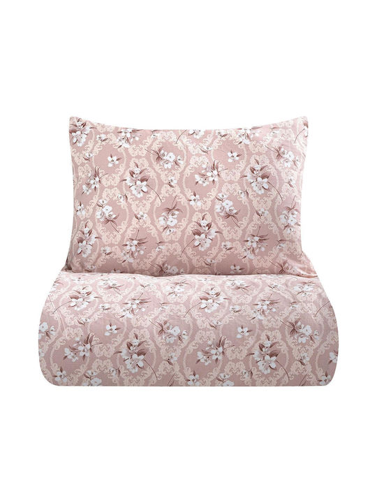 Beauty Home Cays Αrt 12189 Set Coverlet Queen Size Cotton Somon 230x250cm