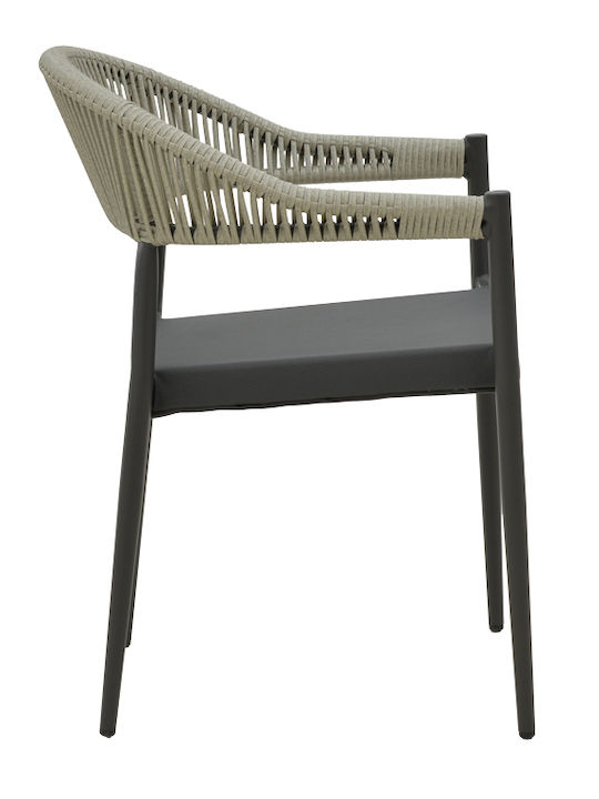 Set Outdoor Dining Kliton- Elation Charcoal 5pcs