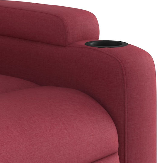 Relaxsessel mit Fußhocker Bordeaux 77x94.5x100cm