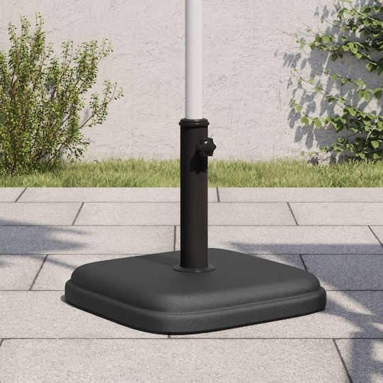 vidaXL Βάση Ομπρέλας Πλαστική Μαύρο 32x32x31cm