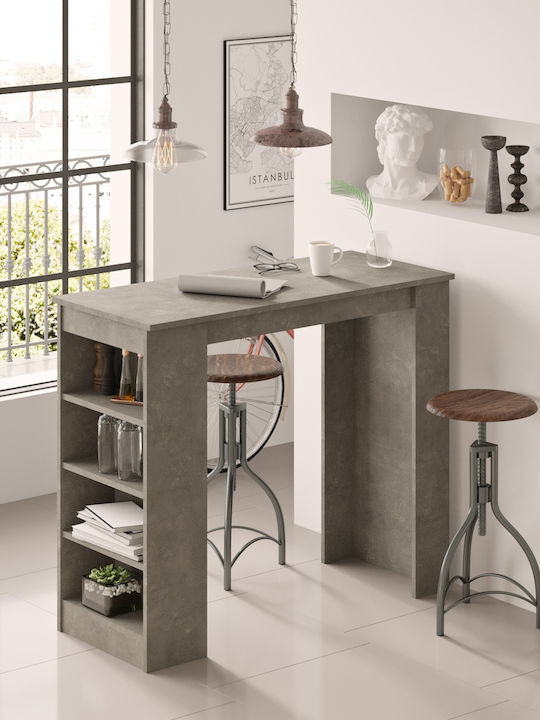 Table Bar from Cement Grey 120x51.6x101.8cm