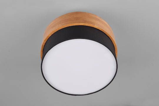 Trio Lighting Seasons Πλαφονιέρα Οροφής 30εκ. Καφέ με Ντουί E14