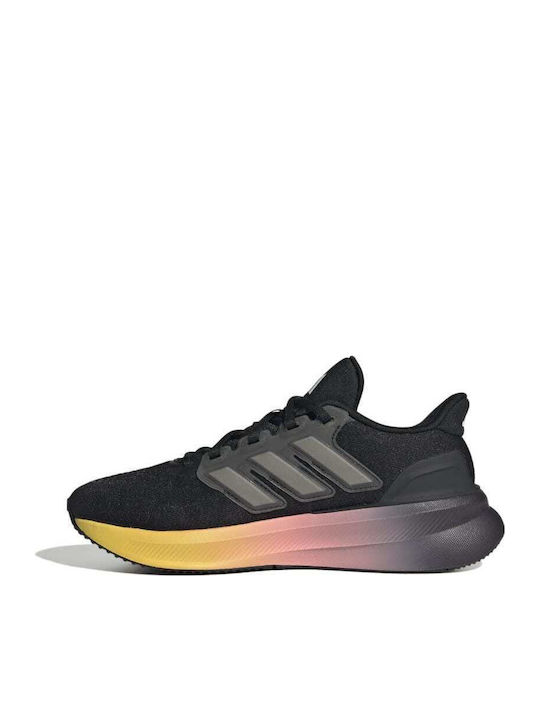 Ultrarun 5 J Kinder Sportschuhe Laufen mit Schnürsenkeln Schwarz