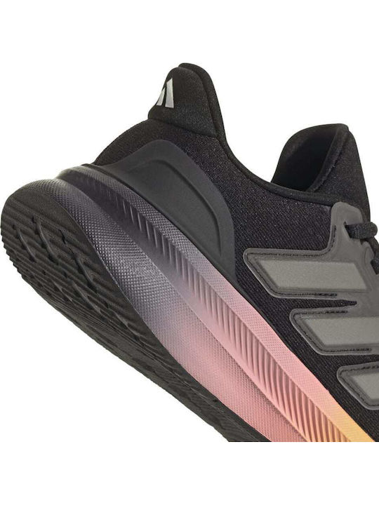 Ultrarun 5 J Kinder Sportschuhe Laufen mit Schnürsenkeln Schwarz