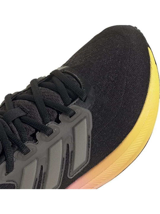 Ultrarun 5 J Kinder Sportschuhe Laufen mit Schnürsenkeln Schwarz
