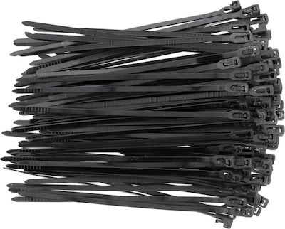 Yato Pack of 50pcs Black Plastic Cable Ties 300x7.6mm YT-70675