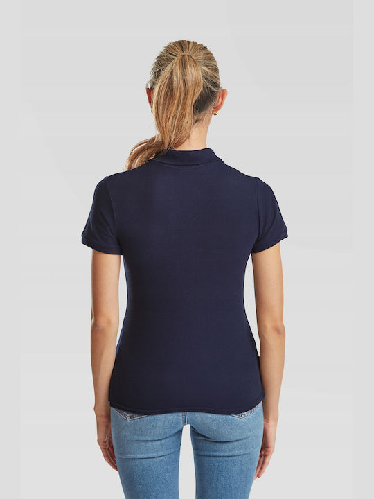 Fruit of the Loom Women's Short Sleeve Promotional Blouse Deep Navy