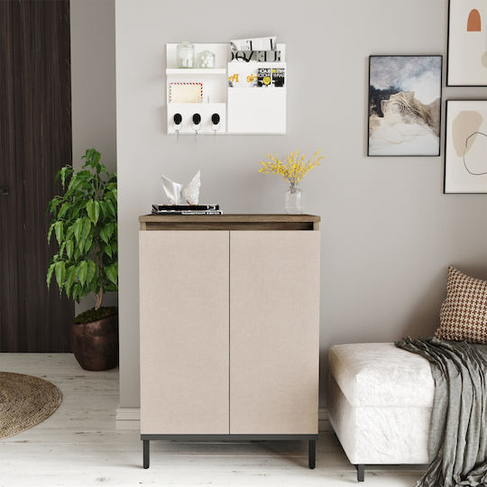 Мебели за съхранение Chelsea дървен Brown/anthracite 60x35.5x85.6см