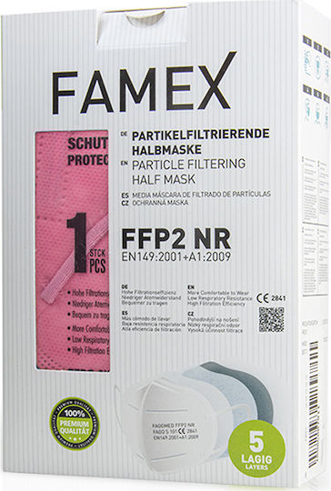 Famex Protective Mask FFP2 Pink 1pcs