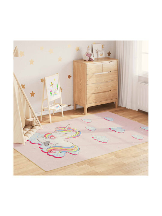 vidaXL Kids Synthetic Rug Unicorn 160x230cm