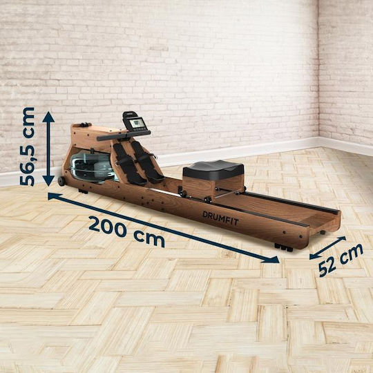 Cecotec Drumfit Rower Οικιακή Κωπηλατική Νερού για Χρήστη έως 135kg