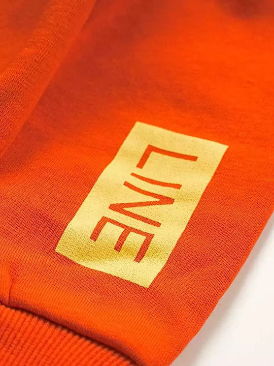 Kids Sweatpants Set Orange 2pcs Hstg