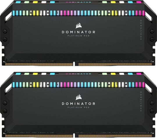 Corsair Dominator Platinum RGB 64GB DDR5 RAM cu 2 module (2x32GB
