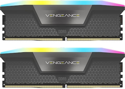 Corsair Vengeance 32GB DDR5 RAM με 2 Modules (2x16GB) και Ταχύτητα 5600 για Desktop