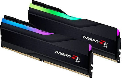 G.Skill Trident Z5 RGB 48GB DDR5 RAM με 2 Modules (2x24GB) και Ταχύτητα 8200 για Desktop