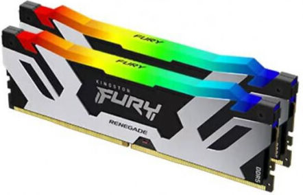 Kingston Fury Renegade RGB DDR5 32GB RAM with 2x16GB Modules and Speed 7200 for Desktop