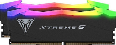 Patriot Viper Xtreme 5 32GB DDR5 RAM με 2 Modules (2x16GB) και Ταχύτητα 7600 για Desktop