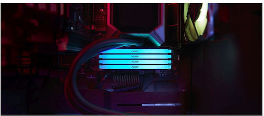 Kingston Fury Beast RGB DDR4 with Module 1x8GB and Speed 3600 for Desktop