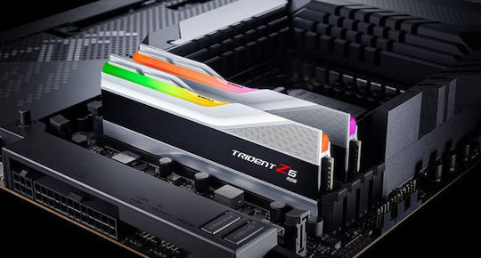G.Skill Trident Z5 RGB DDR5 32GB RAM με 2x16GB Modules και Ταχύτητα 8000 για Desktop