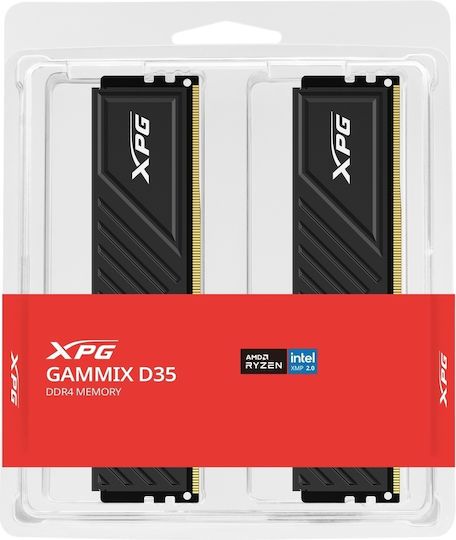 Adata Gammix D35 DDR4 16GB RAM με 2x8GB Modules και Ταχύτητα 3600 για Desktop