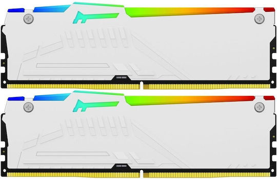 Kingston Fury Beast RGB DDR5 64GB RAM με 2x32GB Modules και Ταχύτητα 5600 για Desktop