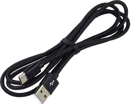 everActive CBB-1.2CB Braided USB 2.0 Cable USB-C male - USB-A Μαύρο 1.2m