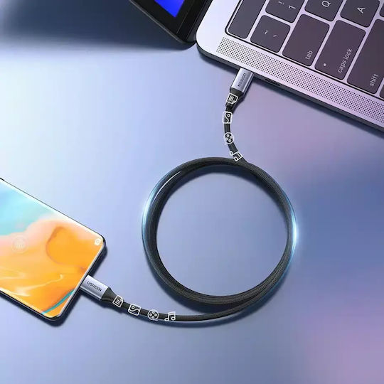 Ugreen Braided USB 2.0 Cable USB-C Male - USB-C 240W PD Gray 1m 15311