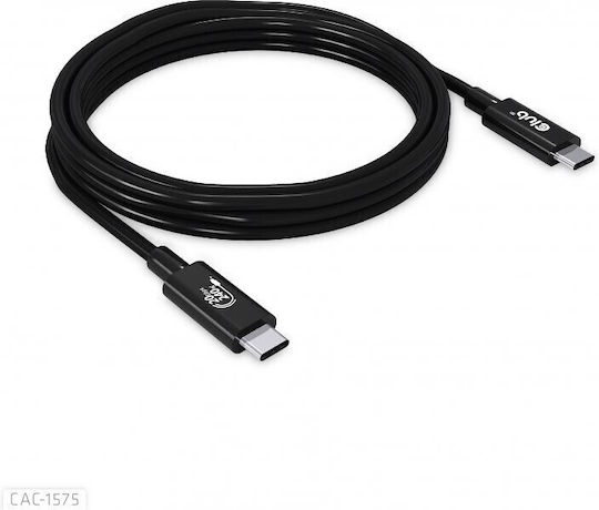 Club3D USB 4 Video Cable USB-C Male - USB-C 240W PD Black 2m CAC-1578