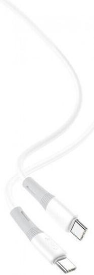 XO NB-Q226B USB 2.0 Cable USB-C Male - USB-C 60W PD Blue 1m 16.005.0290
