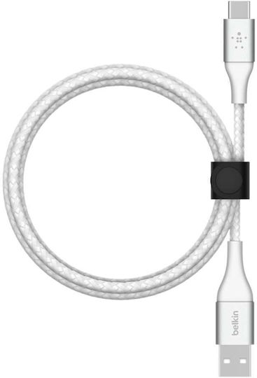Belkin 2Pack USB 2.0 Cable USB-C male - USB-A 15W Λευκό 1m CAB001BT1MWH2PK 2τμχ