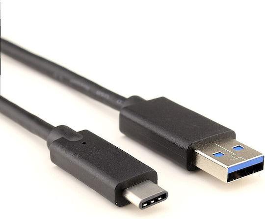Partner Tele USB 3.0 Cable USB-C male - USB-A Μαύρο 2m
