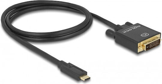 DeLock USB 3.1 Video Kabel USB Typ-C männlich - DVI-D Schwarz 2m 85321