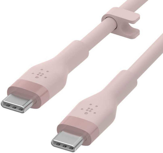 Belkin BoostCharge Flex USB 2.0 Cable USB-C Male - USB-C 60W PD Pink 2m CAB009bt2MPK