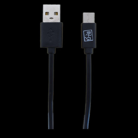 2GO Regular USB 2.0 Cablu USB-C bărbătesc - USB-A Negru 1m (795782)