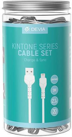 Devia Kintone USB-A zu Lightning Kabel Weiß 1m (DVCB-348594)