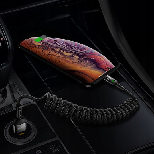 Mcdodo Spiral USB-A to Lightning Cable Μαύρο 1.8m (CA-6410)