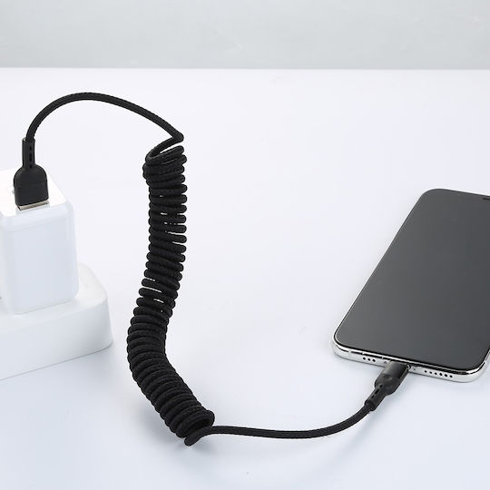 Mcdodo Spiral USB-A to Lightning Cable Μαύρο 1.8m (CA-6410)
