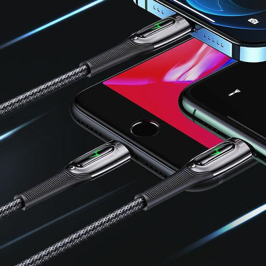 Usams US-SJ518 Geflochten USB-C zu Lightning Kabel 20W Grün 1.2m (SJ518USB02)