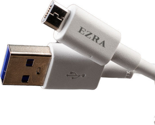 Ezra USB to Lightning Cable Λευκό 1m (DC72)