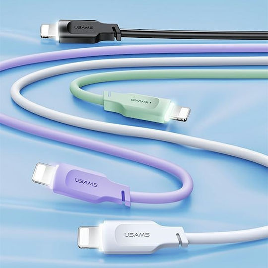 Usams US-SJ566 Regular la Cablu Lightning 20W Verde 1.2m (SJ566USB04)