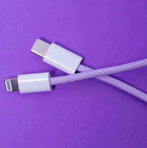 Maxlife Geflochten USB-C zu Lightning Kabel 20W Lila 1m (MXUC-06)