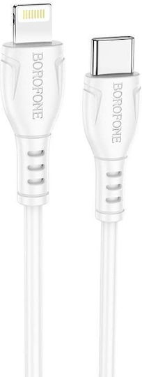Borofone BX51 USB-C to Lightning Cable 12W Λευκό 1m