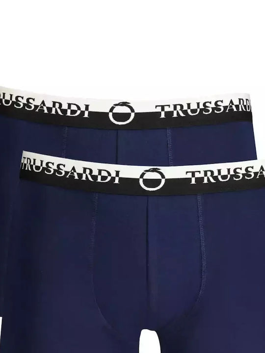 Trussardi Мъжки боксерки Синьо 2Опаковка